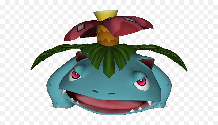 Gamecube - Super Smash Bros Melee Venusaur Trophy The Illustration Png,Venusaur Png