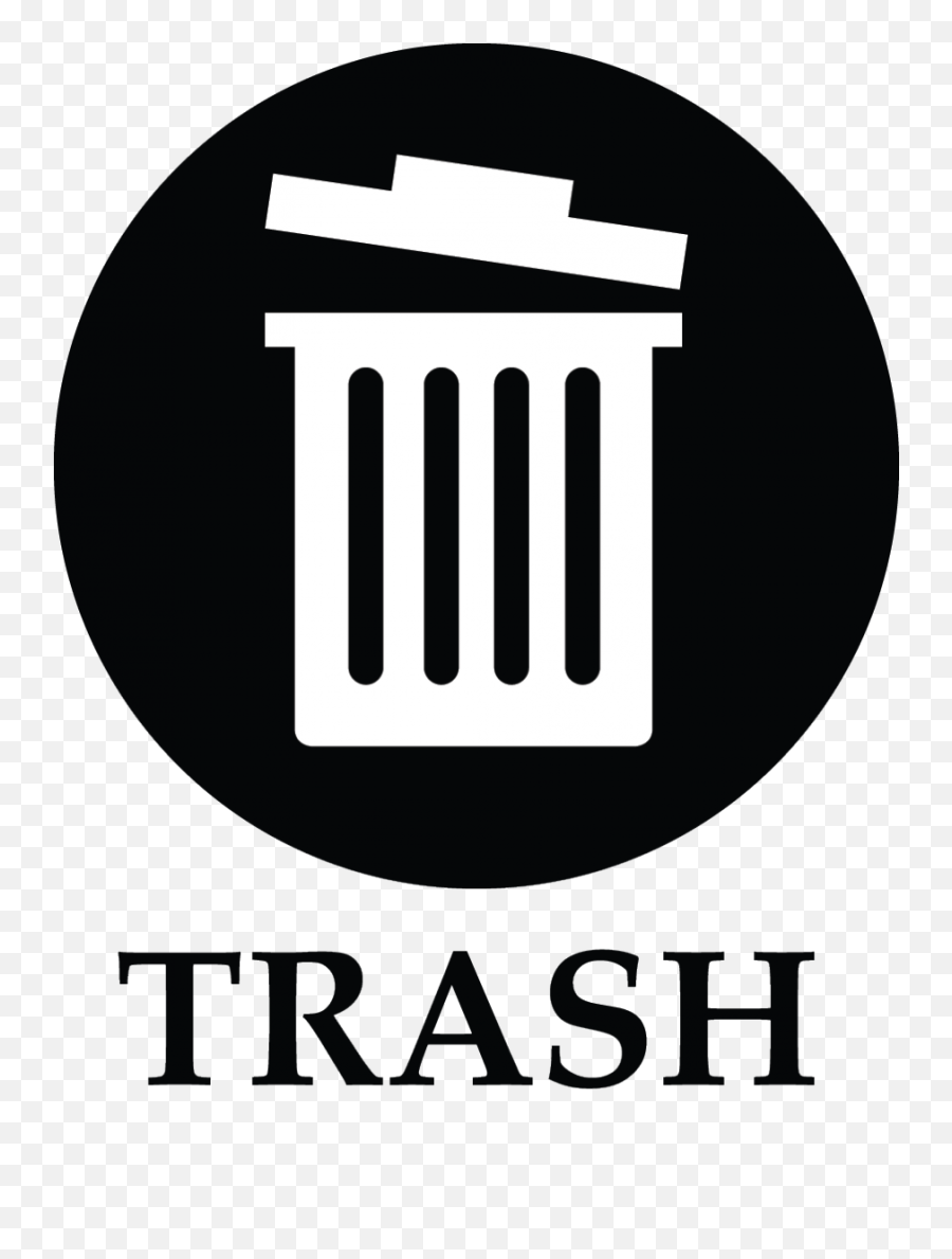 Trash Logos - Trash Word Clip Art Png,No Trash Icon