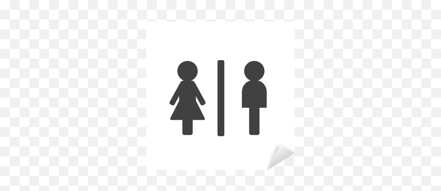 Toilet Signs Sticker U2022 Pixers - We Live To Change Toilet Png,Toilet Icon Vector