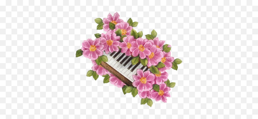 Upload Stars - 718 Transparent Piano Pink Flowers Imagenes Gifs De Flores Png,Piano Transparent