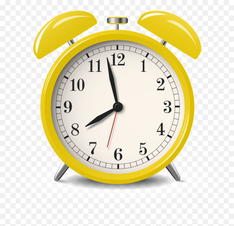Download Yellow Alarm Clock Transparent - Alarm Clock Png,Alarm Clock Transparent Background