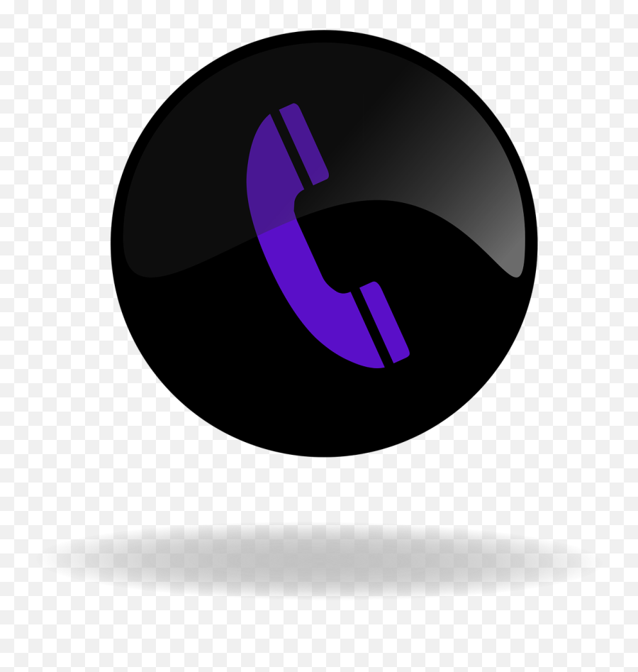 Call Button Black And Purple - Free Image On Pixabay Portable Network Graphics Png,Phonecall Icon