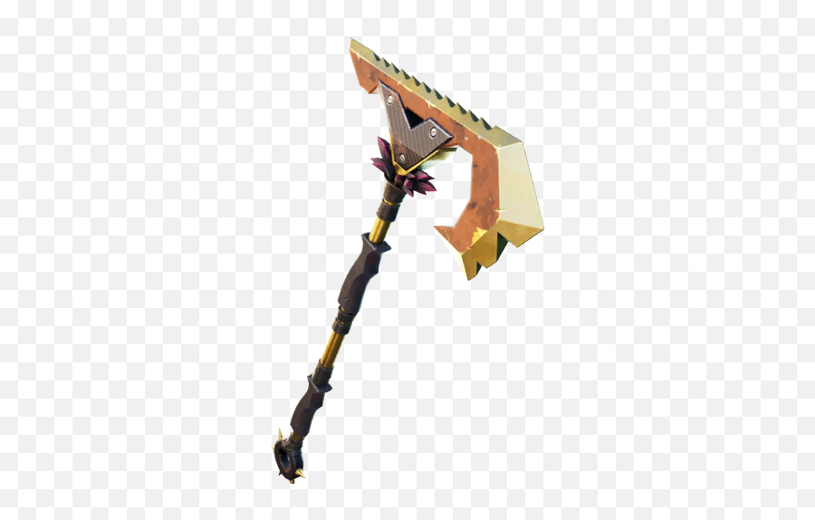 Fortnite Weathered Gold Pickaxe Harvesting Tools - Weathered Gold Fortnite Png,Magic Staff Icon