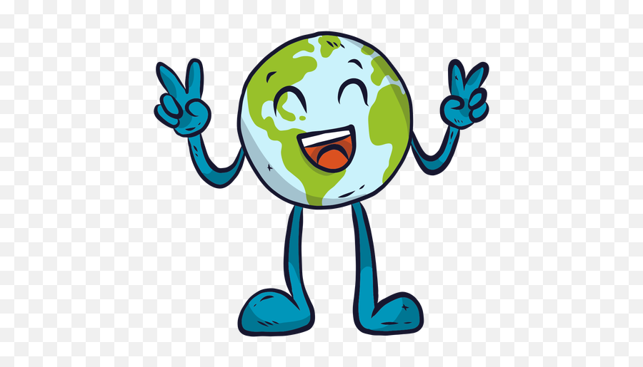 Planet Earth Happiness Laugh Smile Gesture Flat - Planet Earth Happy Png,Planet Earth Png