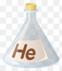 Erlenmeyer Flask With Helium Drawing Free Image Download - Elementos Imagenes De La Quimica png