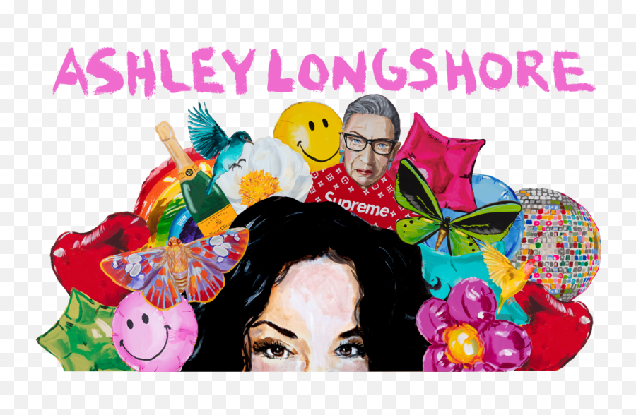 Ashley Longshore U2013 - Ashley Longshore Star Balloon Png,Audrey Hepburn Portraits Of A Style Icon