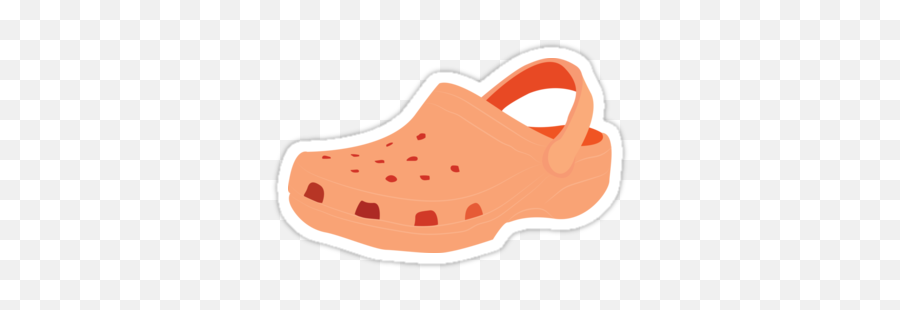 Crocs Drawing Sticker Transparent U0026 Png Clipart Free - Orange Croc Sticker,Crocs Png