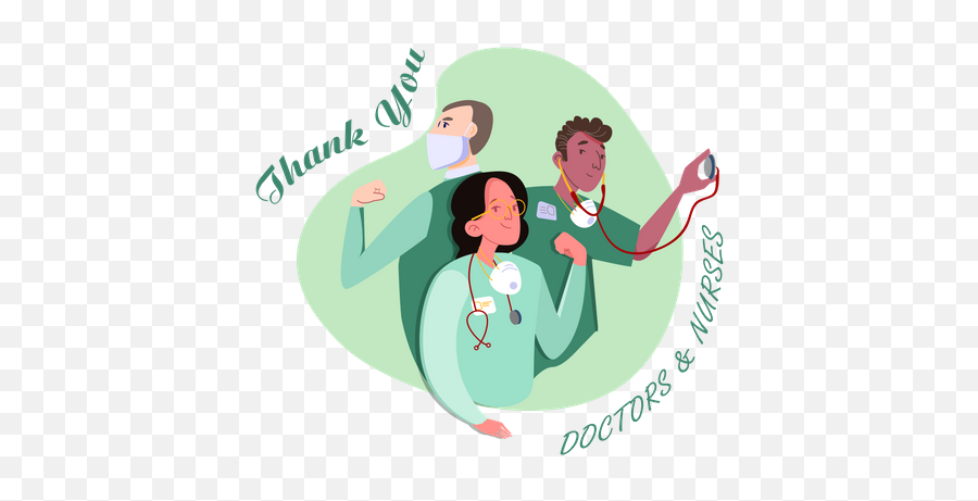 Best Premium Thank You To Doctors U0026 Nurse Illustration - Language Png,Male Nurse Icon