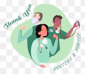 Best Premium Thank You To Doctors U0026 Nurse Illustration - Language png