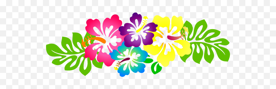 Library Of Hawaiian Flower Png - Luau Flowers Clip Art,Hawaiian Flowers Png
