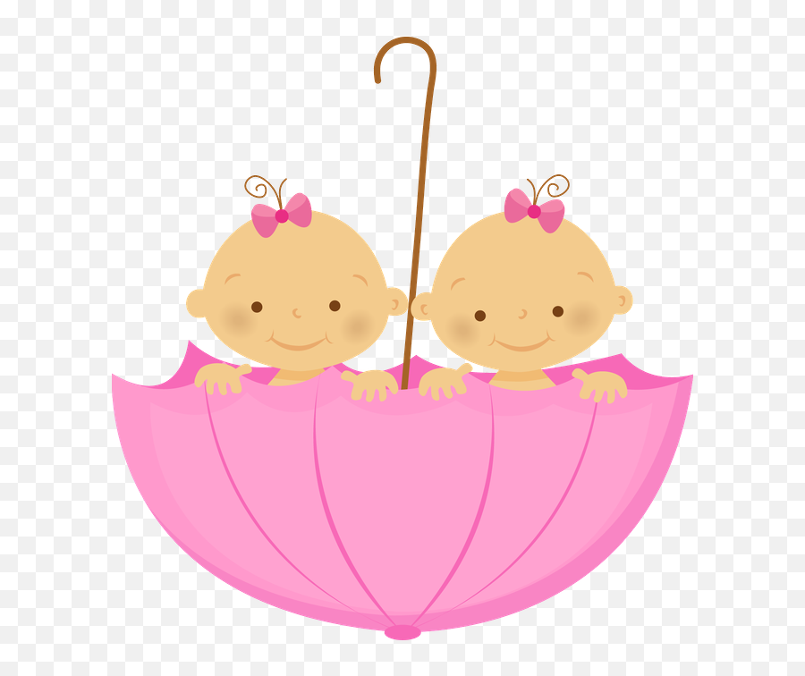 Clipart Baby Girl Twins - Twin Baby Girls Cartoon Png,Twins Png