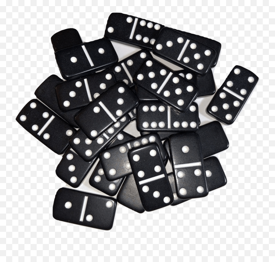 Mini Black Double 6 Dominoes - Dominoes Png,Dominoes Png