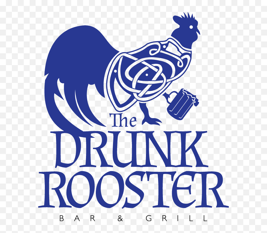 Drunk Rooster Bar Grill Padoodlin Png Logo