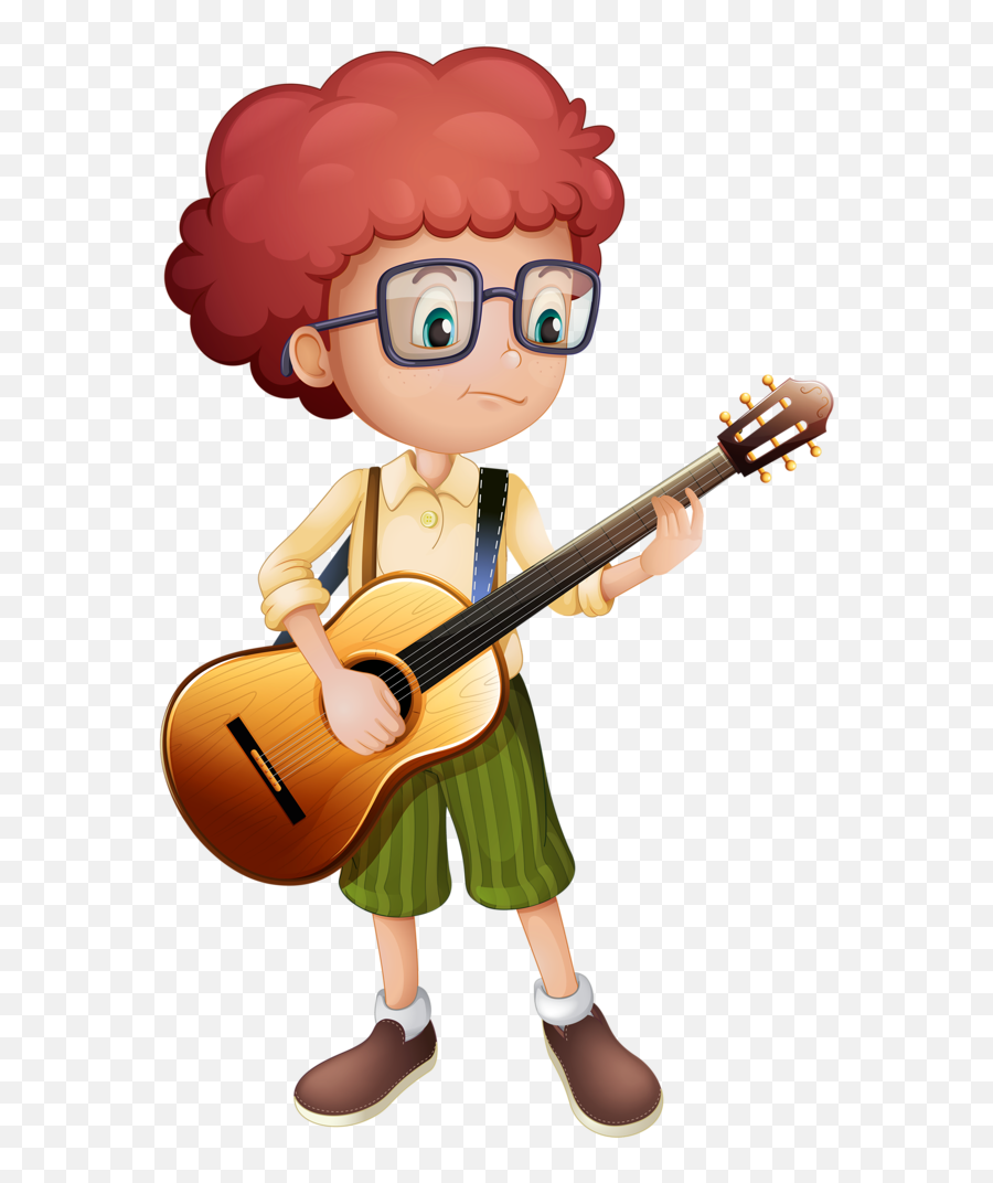 Instrument Craft - Playing The Guitar Png,Cartoon Guitar Png