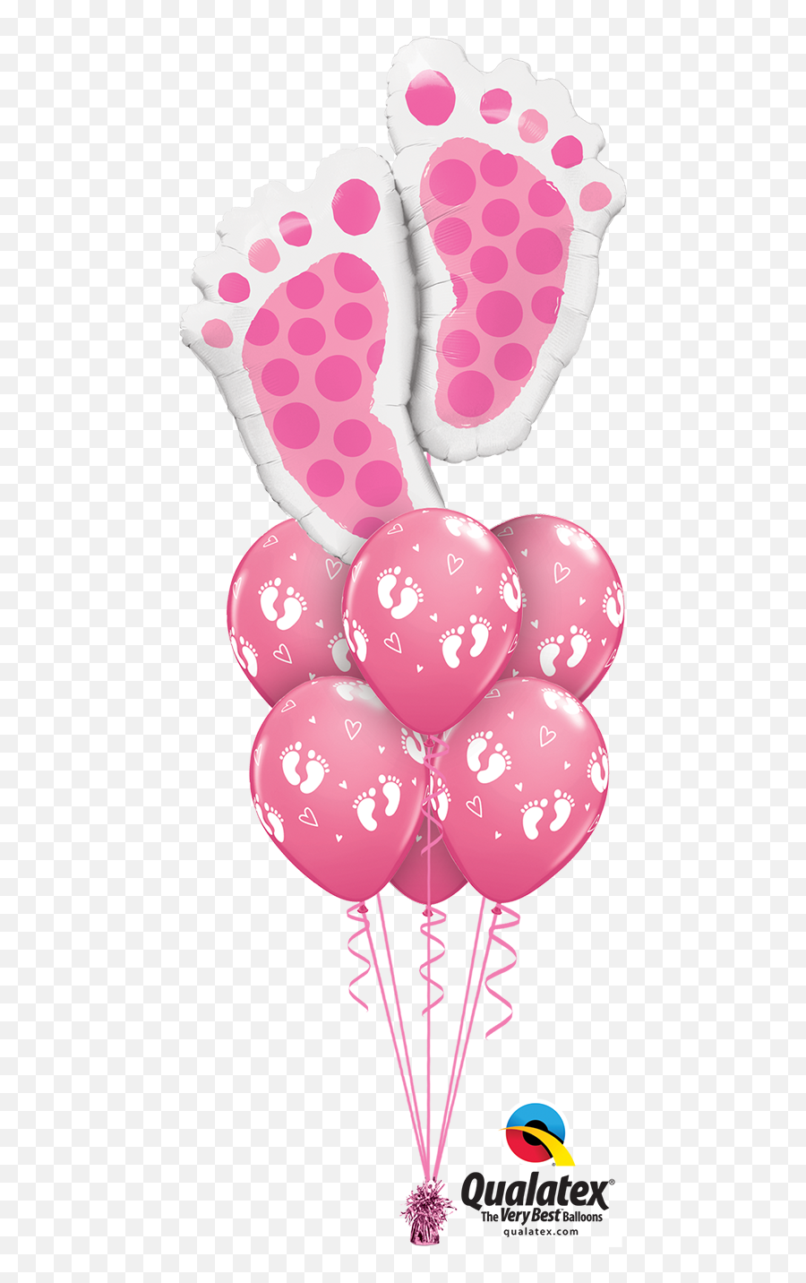 Pink Baby Feet Png - Baby Feet Pink Luxury Baby Feet Gender Reveal Balloon Bouquets,Baby Feet Png