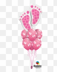 Pink Baby Feet Png - Baby Feet Pink Luxury Baby Feet Gender Reveal Balloon Bouquets,Baby Feet Png
