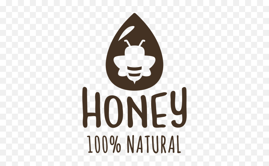 Drop Honey Natural Bee Badge - Transparent Png U0026 Svg Vector File 100 Natural Honey Png,Honey Transparent