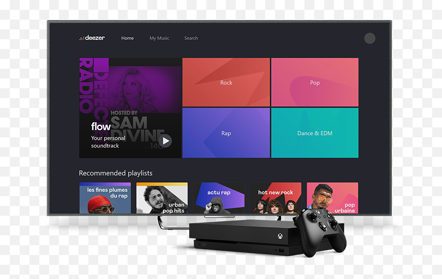 Deezer - Music Streaming Lcd Display Png,Xbox One Png