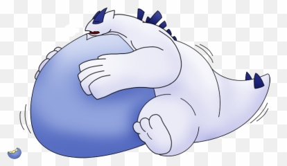 Download Lugia Gets Fat - Fat Lugia Png Image With No Fat Pokemon Lugia,Lugia Png