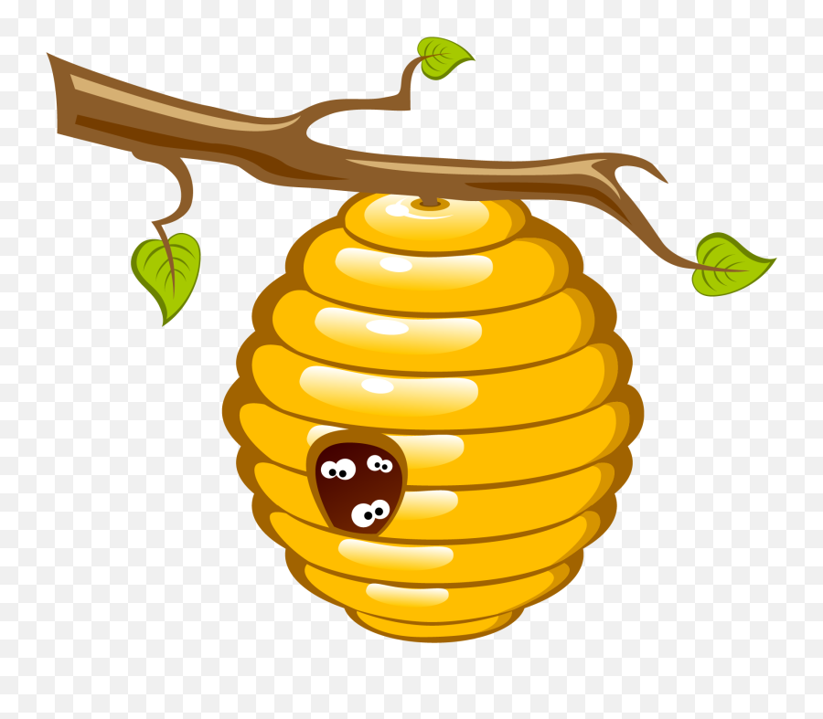 Honey Bee Beehive Clip Art - Clip Art Bee Hive Png,Beehive Png
