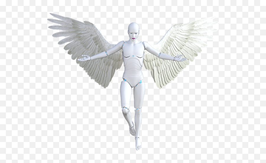 Female Woman Futuristic Cyborg - Angel Silhouette Transparent Png,Robot Png