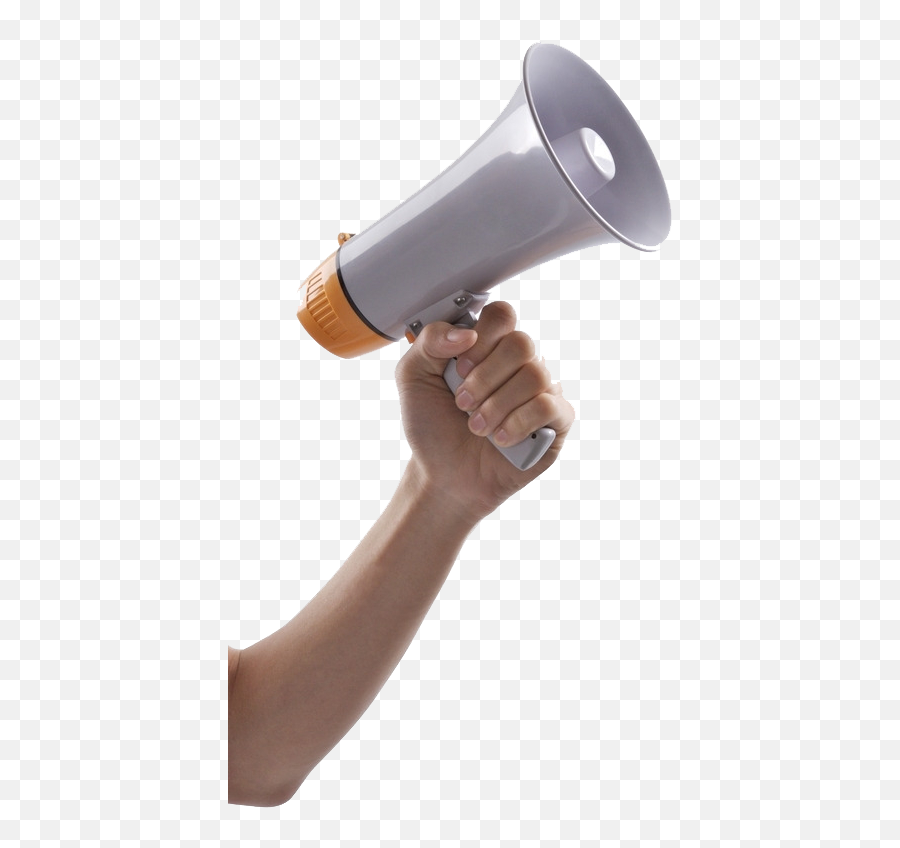 Megaphone Png - Megaphone With Hand Png,Megaphone Png