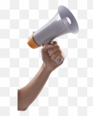 Megaphone Png - Megaphone With Hand Png,Megaphone Png