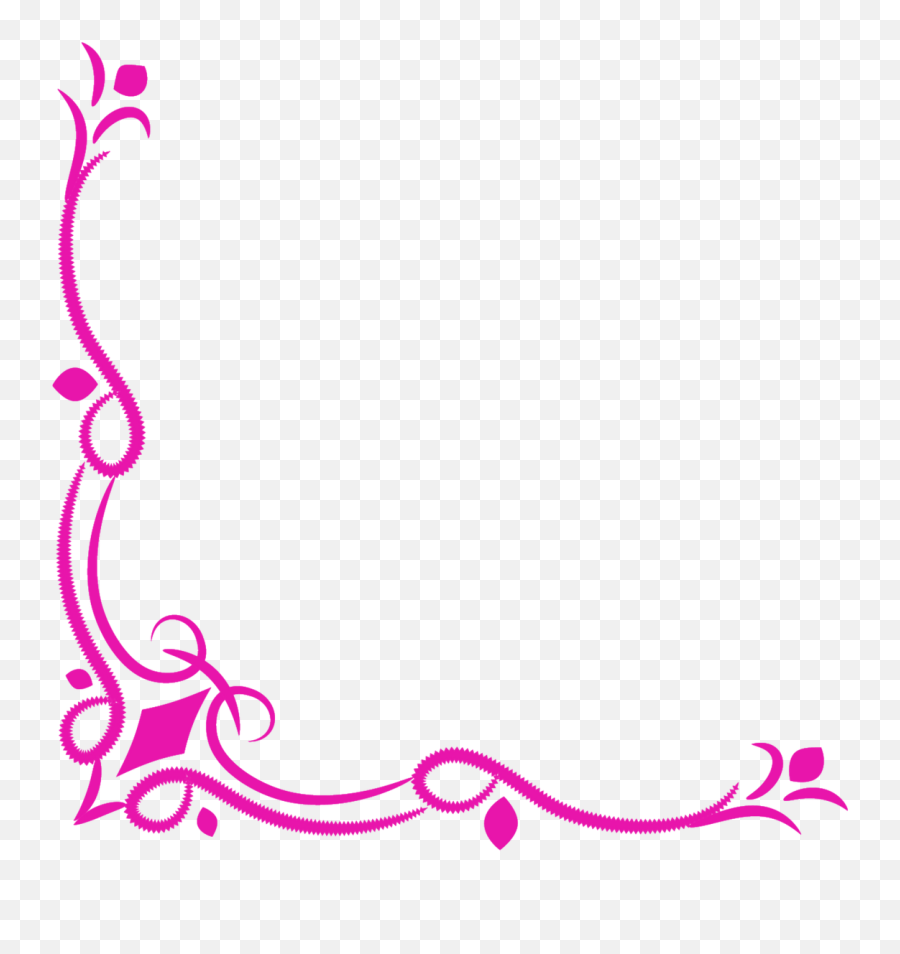 Corner Border Png Transparent - Corner Page Border Design Png,Elegant Border Png