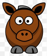 Horse Cow Animal Brown Funny Happy Mammal Donkey Png