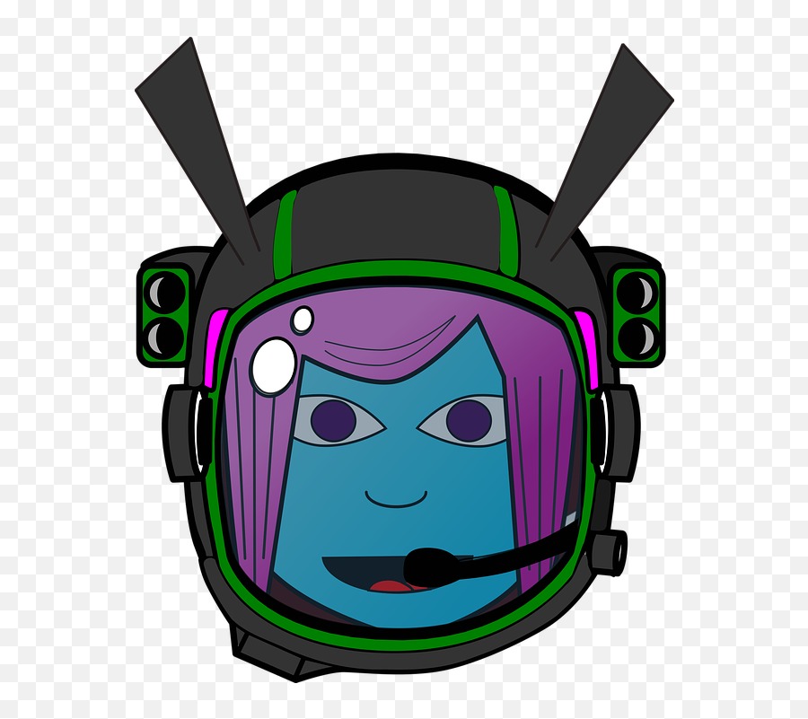 Alien Astronaut Space - Free Vector Graphic On Pixabay Kepala Astronot Png,Astronaut Clipart Png