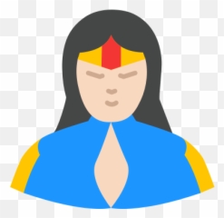 Hero Super Girl Woman Wonder Icon - Illustration png