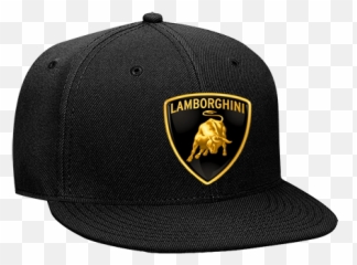 Lamborghini Logo Snapback Flat Bill Hat - png