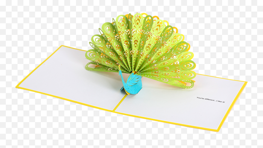 Single Peacock Feathers Png - Peacock Pop Up Card Craft Peafowl,Peacock Feathers Png