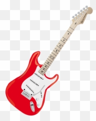 Guitarra Animada Png - Red Fender Squier Stratocaster,Guitarra Png