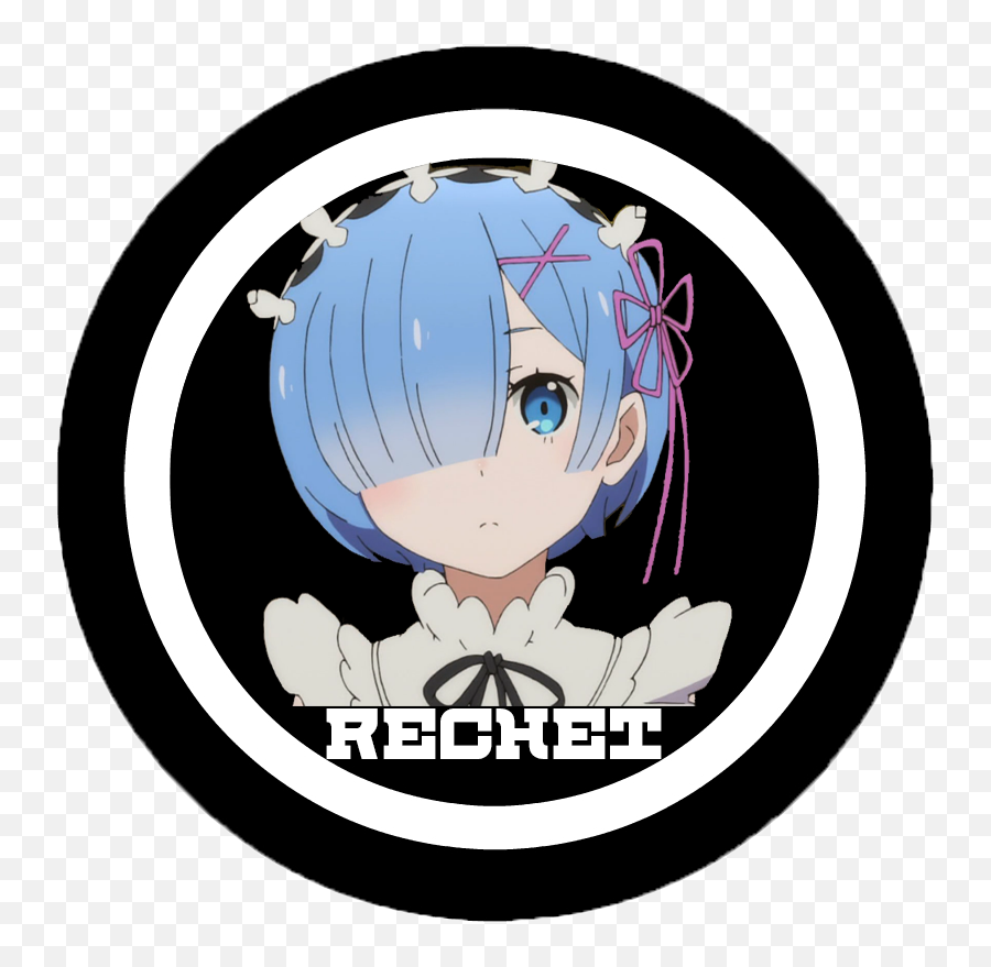 Rechet Girl Black White Image - Cartoon Png,Re Zero Logo