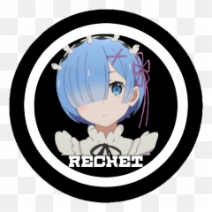 Rechet Girl Black White Image - Cartoon Png,Re Zero Logo
