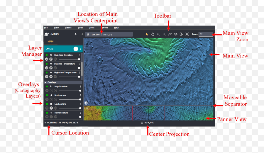 Tour The Jmars User Interface - Java Mission Png,Png Layers