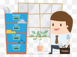Mailbox Extraction - ExchangeSavvy Cartoon png
