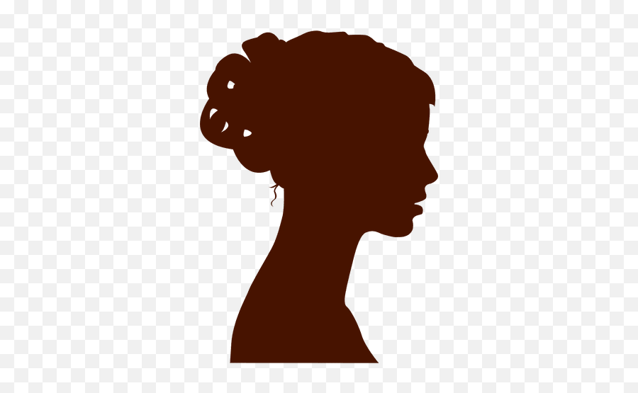 Download Free Png Woman Profile Silhouette Bow - Transparent Girl Shadow Images Cartoon,Bow Transparent