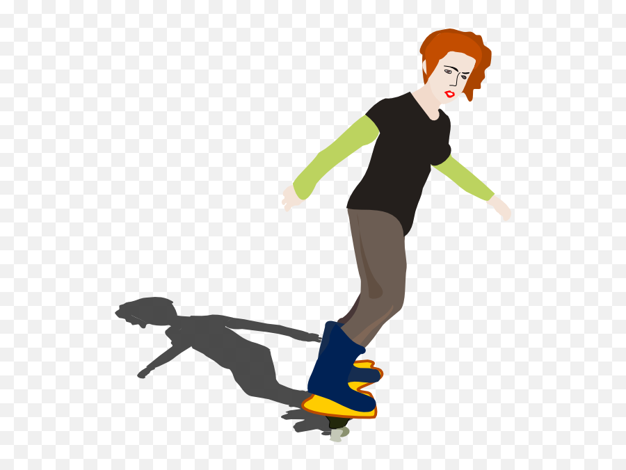 Skateboarder Clip Art - Deportes De Equilibrio Animado Png,Skateboarder Png