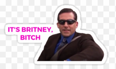Michael Scott Of The - Its Britney B Sticker Png,Michael Scott Png