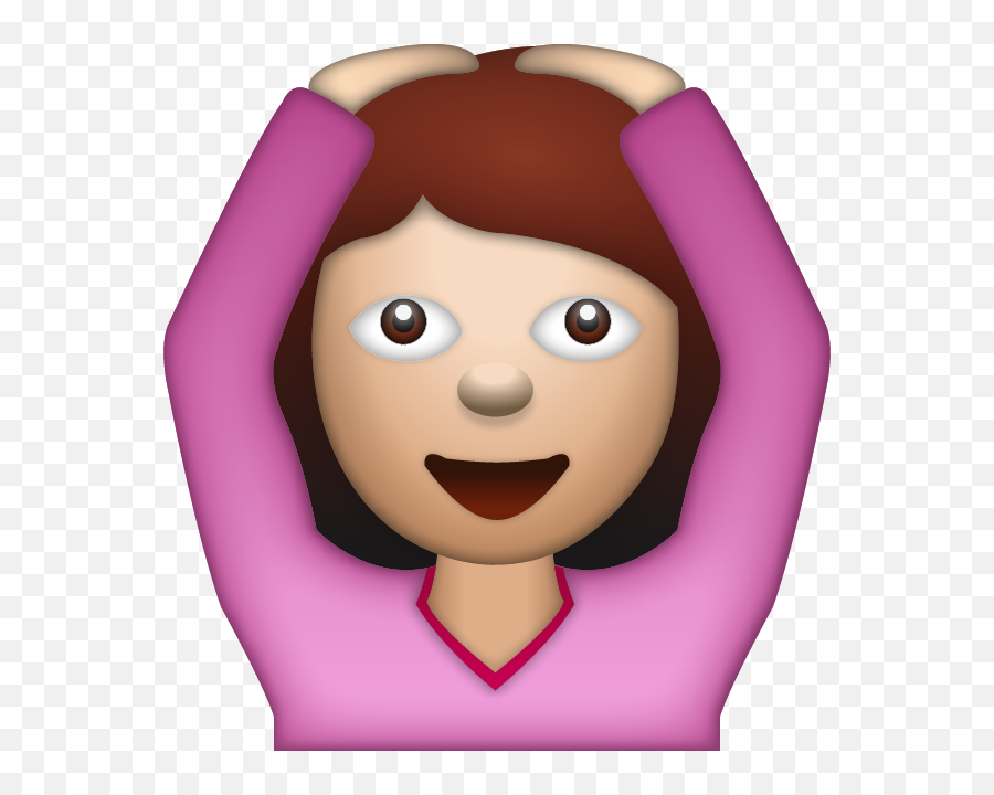 Woman Saying Yes Emoji - Woman Saying Yes Emoji Png,Shrug Emoji Png