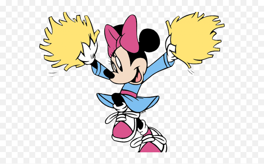 Cheerleader Clipart Disney - Minnie Cheerleader Png Minnie Mouse Cheerleader,Cheerleader Silhouette Png