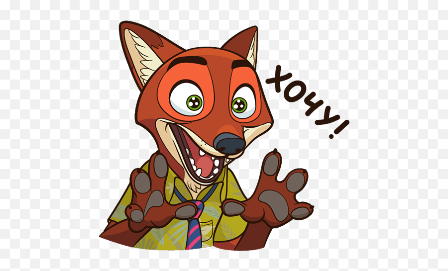 Vk Sticker 9 From Collection Nick Wilde Download For Free Png