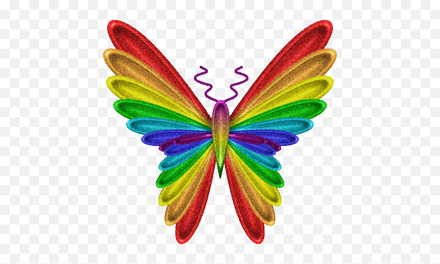 Flying Butterfly Gif - Happy Birthday Rainbow Butterfly Png,Butterfly Gif Transparent