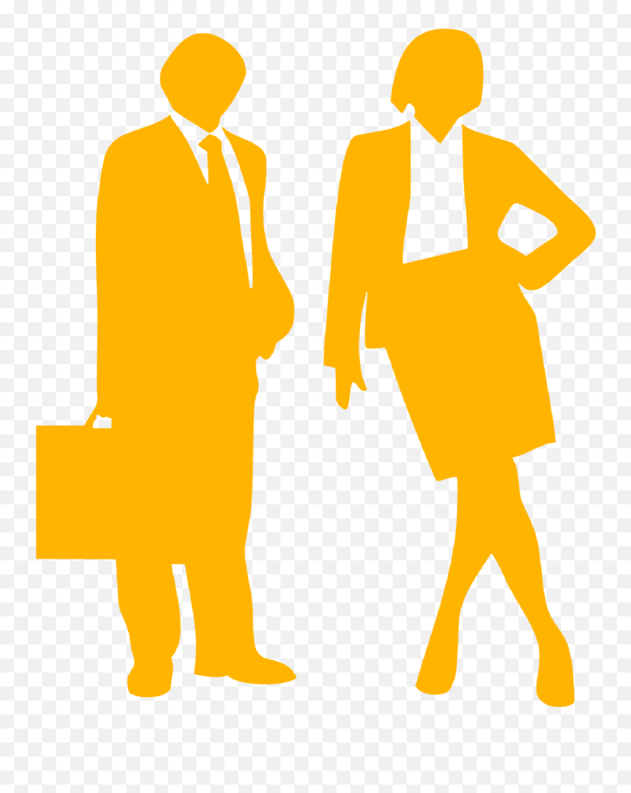 Businessman And Woman Silhouette - Business Man And Woman Silhouette Png,Businessman Silhouette Png
