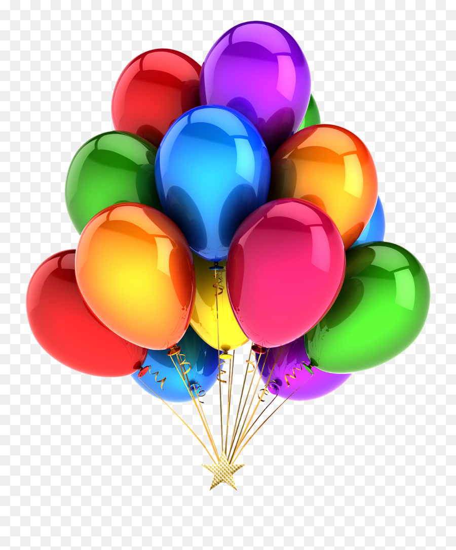 Balloons Mylar Shiny Balloon With - Rainbow Balloons Png,Balloon String Png