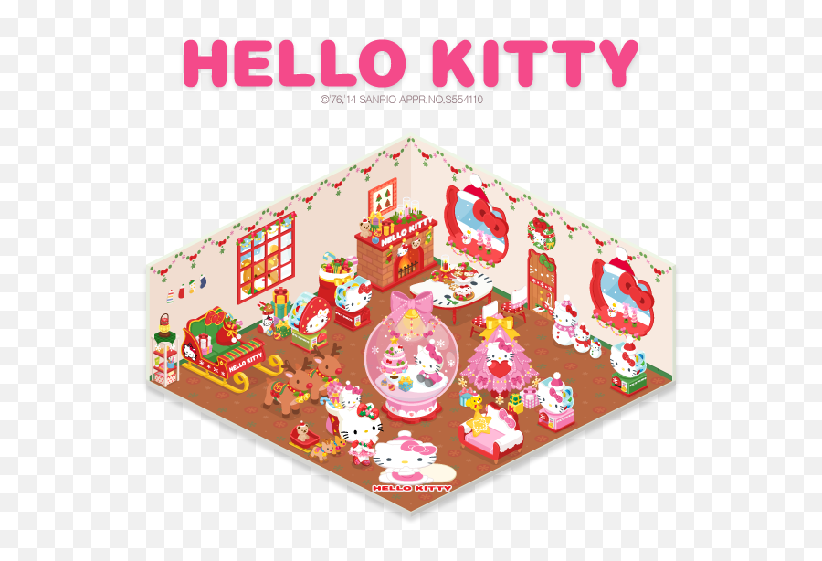 Line Christmas Introducing New - Line Play Hello Kitty Png,Line Stickers Transparent