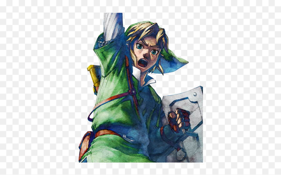 Link Skyward Sword Art Transparent Png - Legend Of Zelda Skyward Sword Artwork,Png Skyward