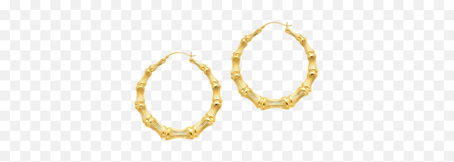 Bamboo Hoops - Bamboo Hoop Earrings Png,Hoop Earrings Png